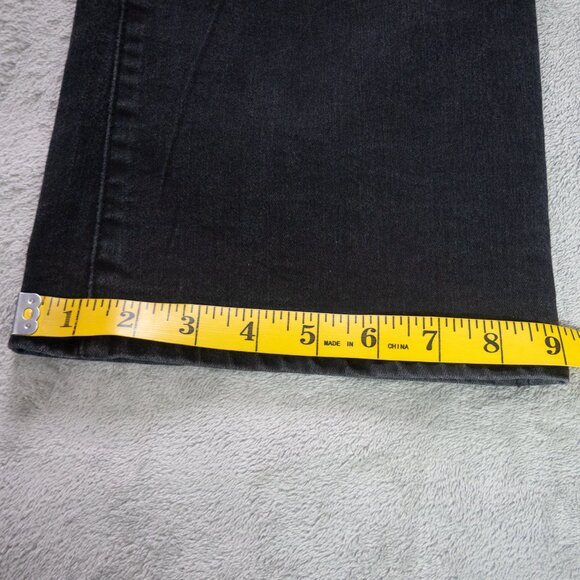 Kut from the Kloth Womens Baby Bootcut Jeans Size 8 Short Black Stretch Denim - Picture 12 of 13